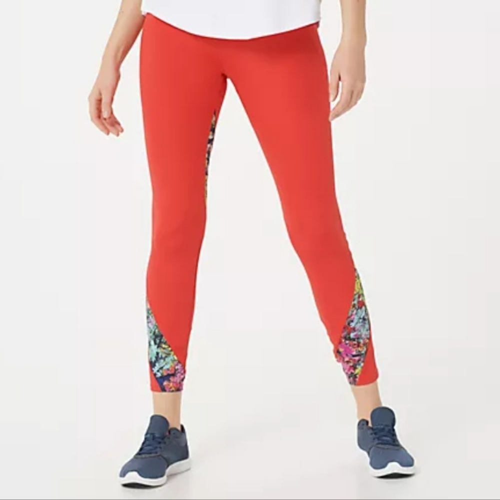 Soulgani Animal Hair Resistant Red Leggings size L